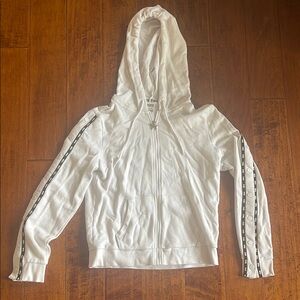 Victoria's Secret PINK White Zip-Up Hoodie